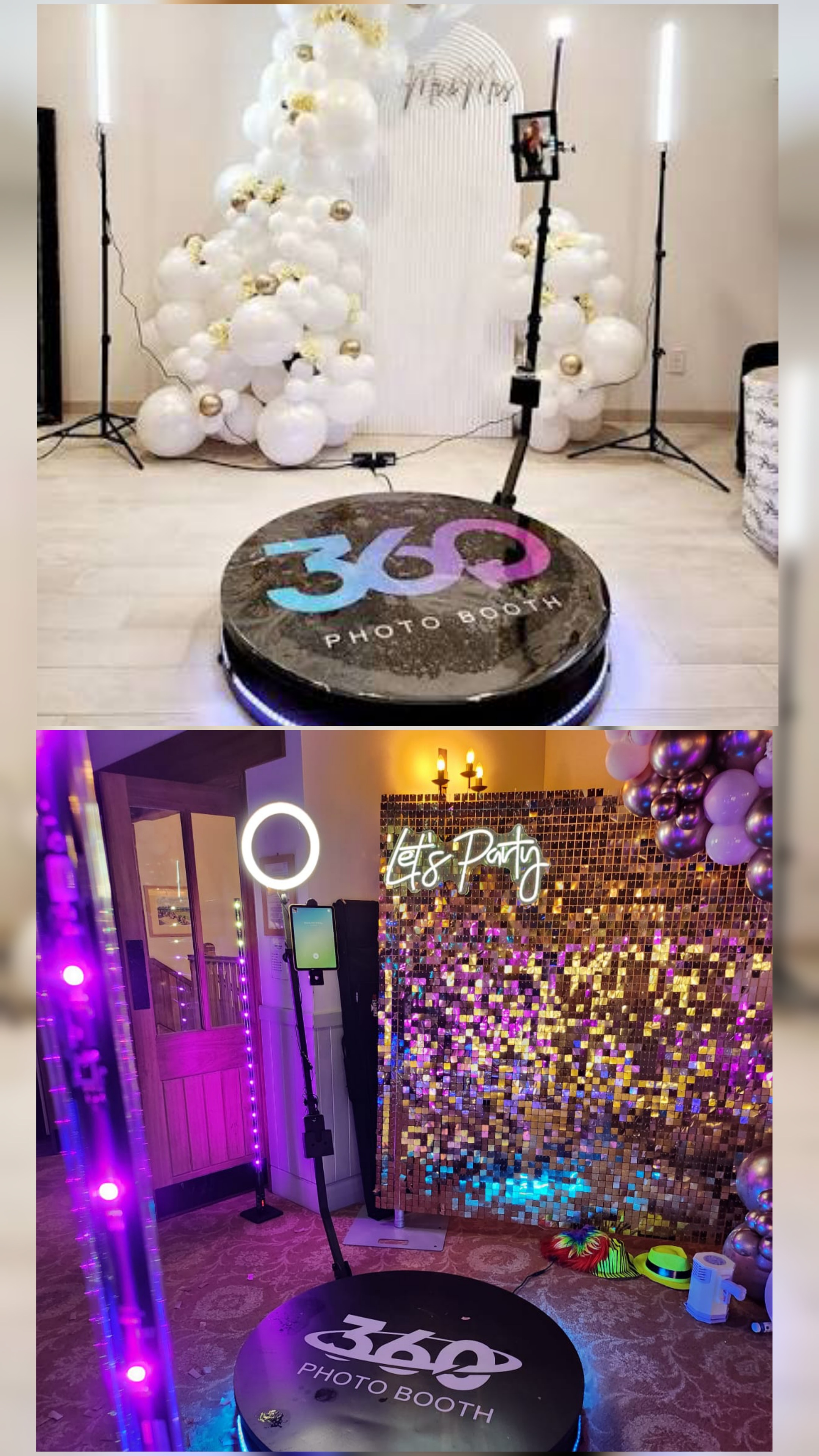 360 degree photo booth platform